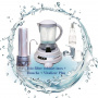 Gamme filtre eau robinet sur évier Inox Filtre eau robinet  Dynamiseur d'eau  Filtre douche  letempledelavie.fr