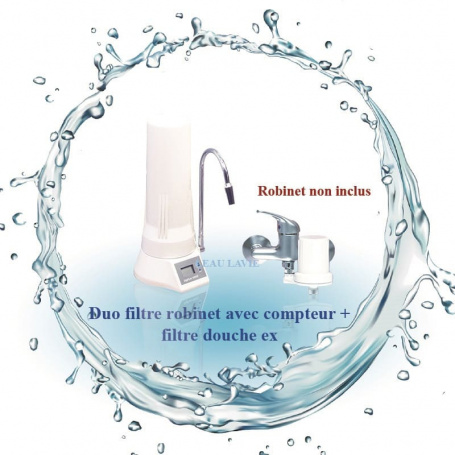 Gamme filtre eau du robinet avec compteur volumétrique Filtre eau robinet - filtre douche ex - letempledelavie.fr