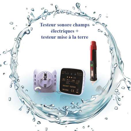 Protection Ondes Testeur de tension et de mise à la terre
