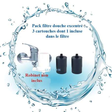 Filtre douche et baignoire anti calcaire EX