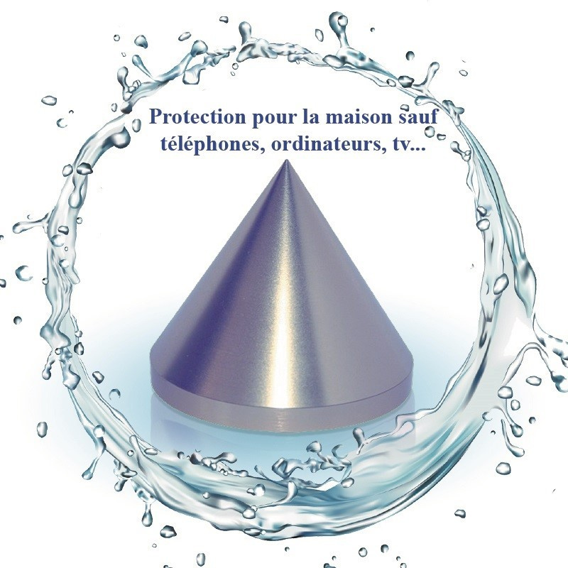 Cône de protection anti-ondes multifonctions CMO posé sur un meuble