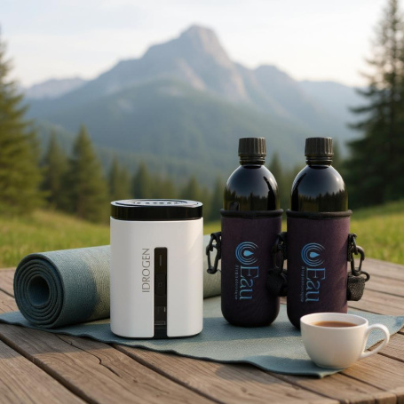 Bouteille d'eau Hydrogénée en Verre Riche en Hydrogène, Tasse De Santé, Bouteille d'eau Hydrogénée Portable pour la Maison, Le Bureau Et Les Voyages(350 ML