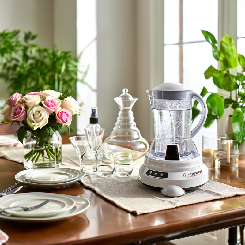Pack Vitalizer Plus avec carafe fleur de vie et verres ondes de formes