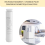 cartouche sediment et charbon actif pour osmoseur domestique sur plan de cuisine sans PFAS