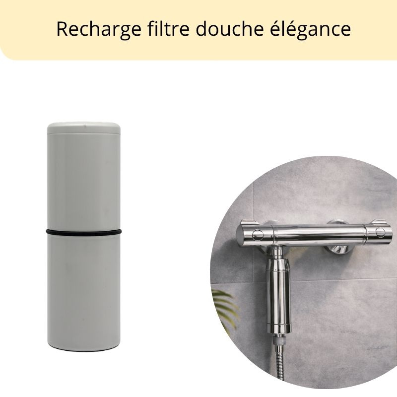 Cartouche de rechange du filtre douche élégance