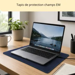 Matelas de protection contre les champs électriques, sans mise à la terre avec ordinateur dessus