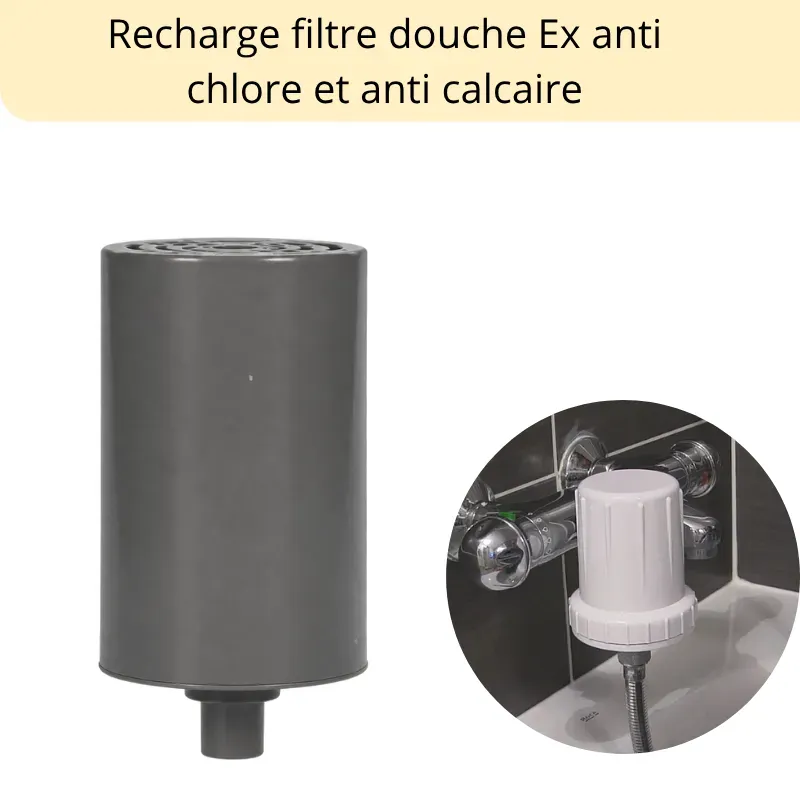 Cartouche de rechange KDF et céramiques pour filtre douche EX douche et baignoire