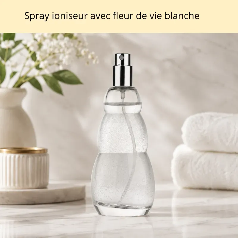 Spray ioniseur ondes de formes 70 ml en verre