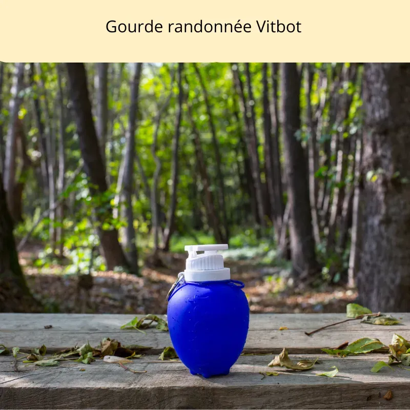 Gourde randonnée vitbot en silicone