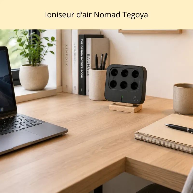 purificateur ioniseur d'air Nomad Tegoya sans ozone pour bureau