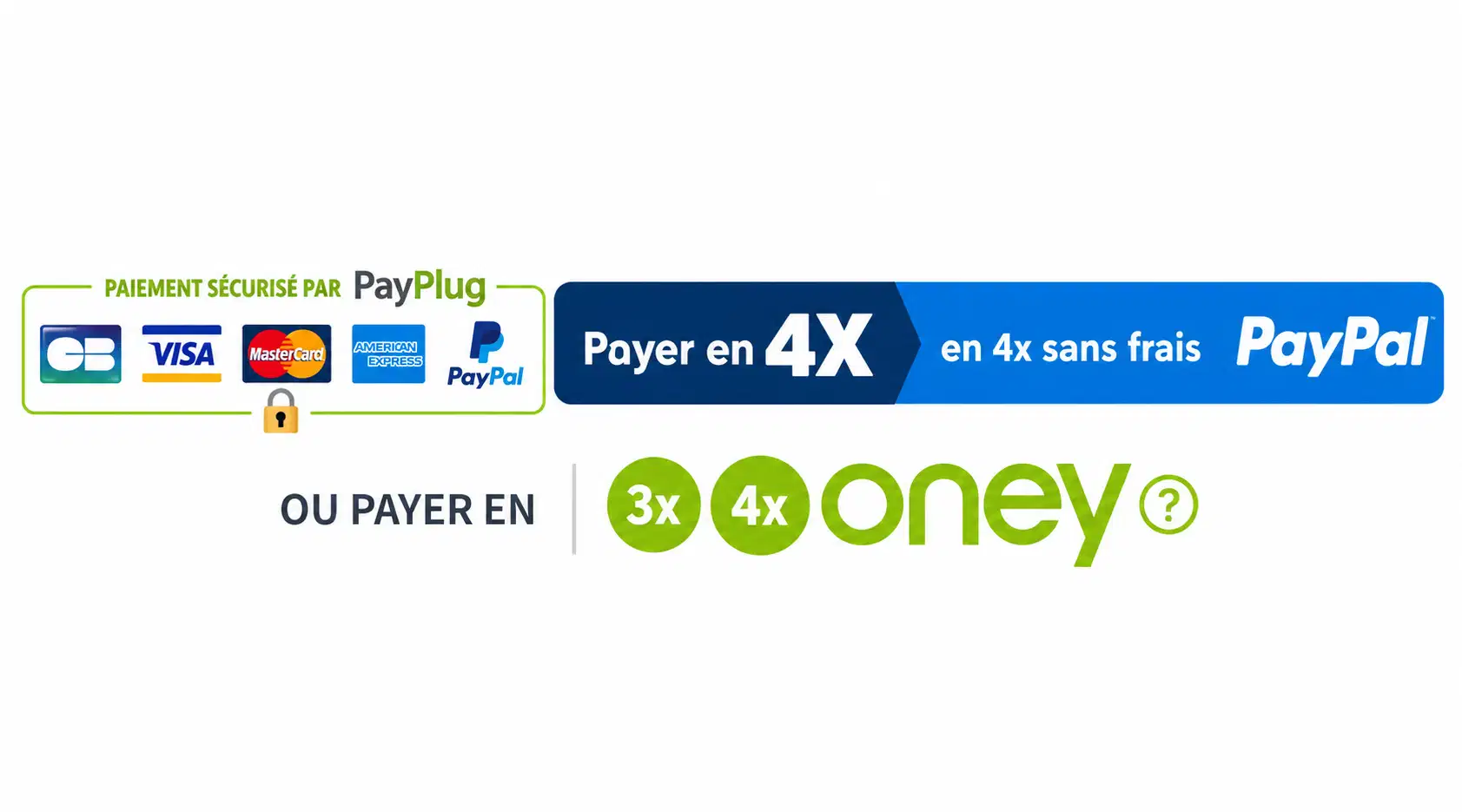 Moyens de paiement acceptés